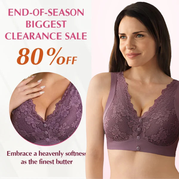 LAST DAY SALE 70% OFF – Zero Feel Lace Full Coverage Front Closure Bra