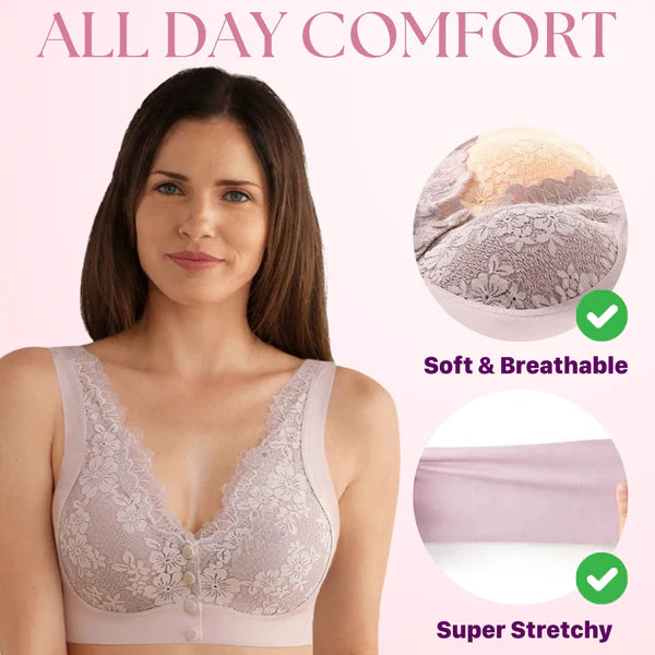 LAST DAY SALE 70% OFF – Zero Feel Lace Full Coverage Front Closure Bra